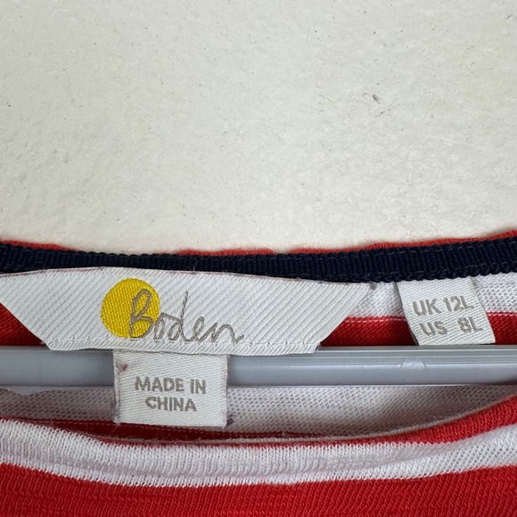Boden Women's 8 L Striped Darcey Jersey T-Shirt dress - Picture 2 of 6